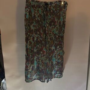 Wild Fable Multicolor Paisley Cropped Pants